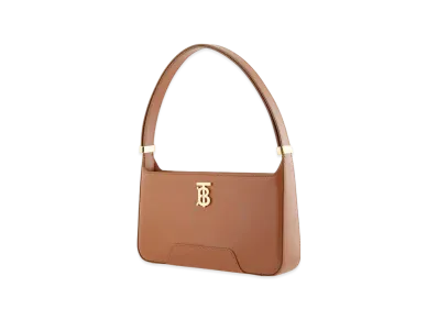 BURBERRY Leather TB Shoulder Bag "Warm Tan"