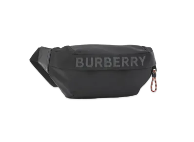Burberry Logo Detail Econyl Sonny Bum Bag "Black"