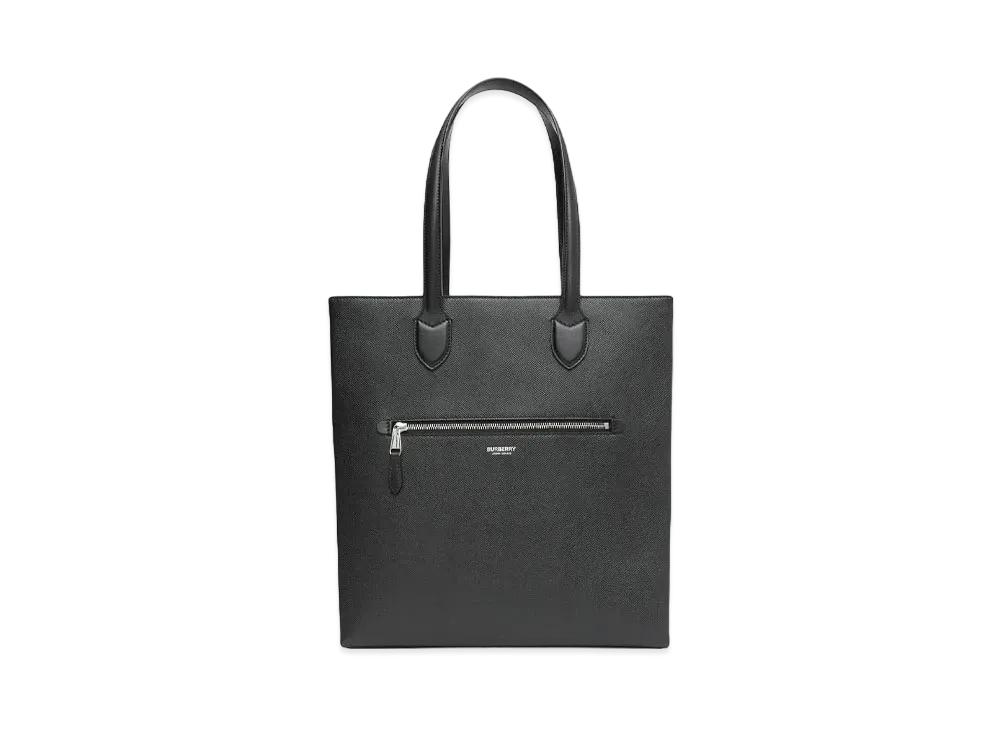 Burberry Medium Grainy Leather Tote "Black"