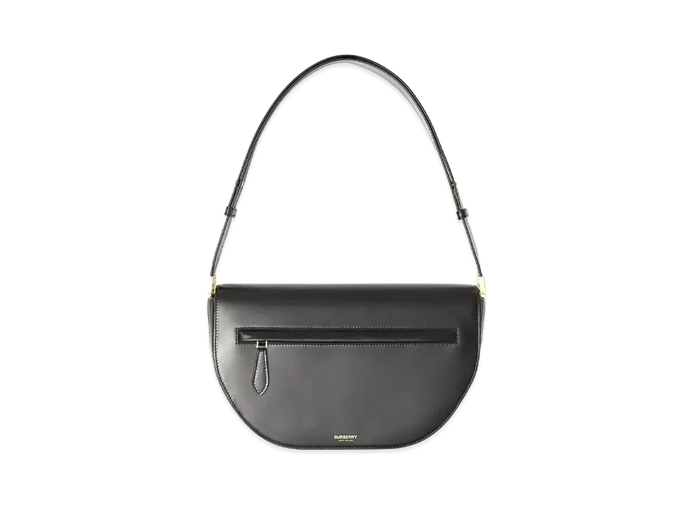 Burberry Medium Leather Olympia Bag "Black"