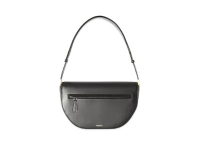 Burberry Medium Leather Olympia Bag "Black"