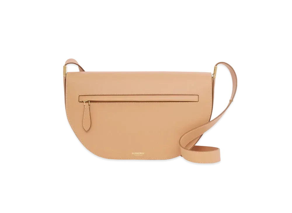 Burberry Medium Leather Olympia Bag "Warm Sand"