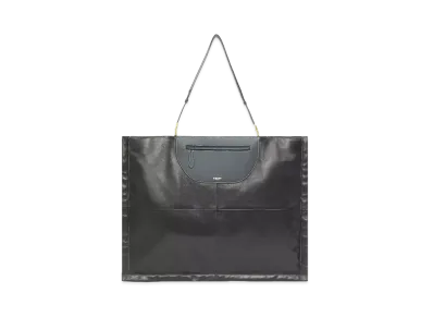 Burberry Medium Leatherlambskin Olympia Scarf Tote "Black"