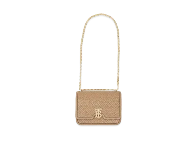 Burberry Medium Quilted Monogram Lambskin TB Bag "Honey"