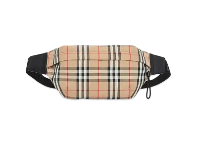 Burberry Medium Vintage Check Bonded Cotton Bum Bag "Archive Beige"