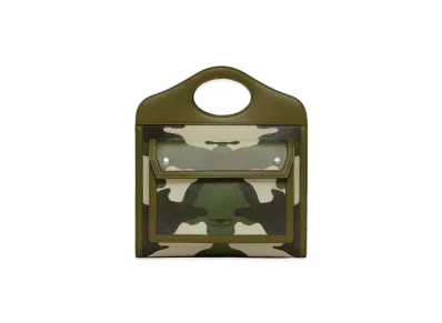 Burberry Mini Camouflage Print Canvas Pocket Bag "Multicolour"