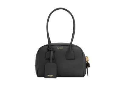 Burberry Mini Leather Half Cube Bag "Black"