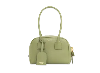 Burberry Mini Leather Half Cube Bag "Mangrove Green"