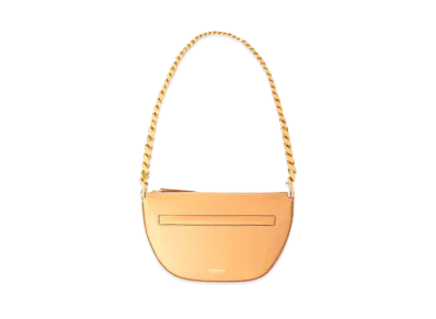 Burberry Mini Leather Zip Olympia Bag "Warm Sand"