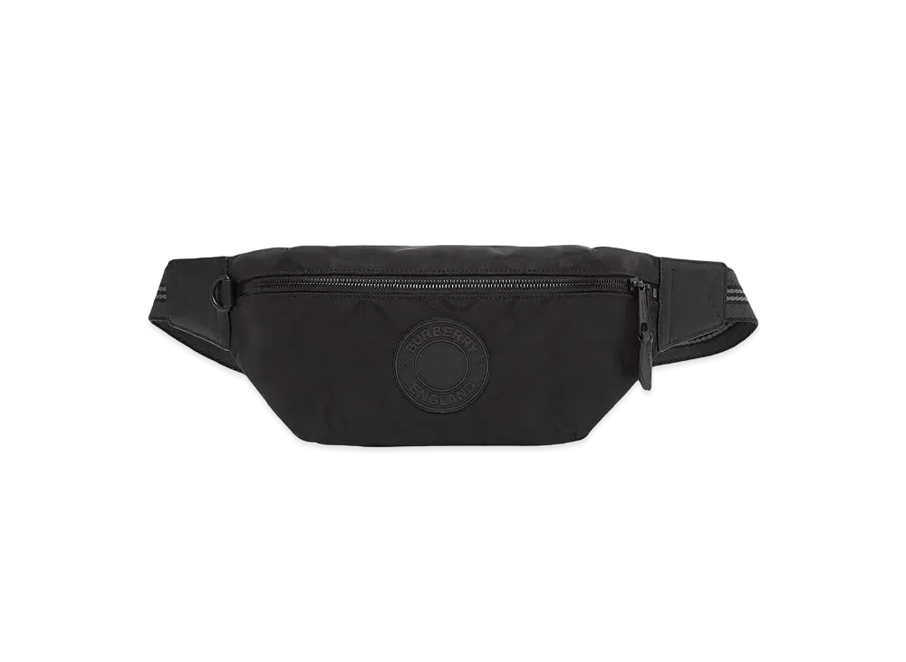 Burberry Monogram Recycled Polyester Sonny Bum Bag "Black"