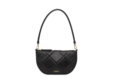 Burberry Quilted Lambskin Olympia Pouch "Black"