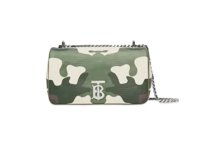 Burberry Small Camouflage Print Cotton Canvas Lola Bag "Multicolour"