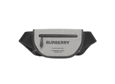 Burberry Small Horseferry Print Canvas Olympia Bum Bag "Black"