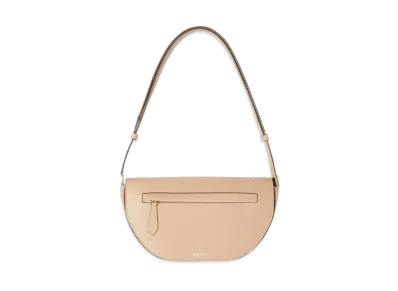 Burberry Small Leather Olympia Bag "Light Biscuit"