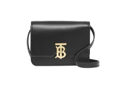 Burberry Small Leather TB Bag "Black"