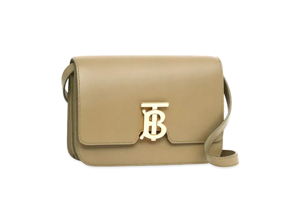 Burberry Small Leather TB Bag "Dark Fern Green"