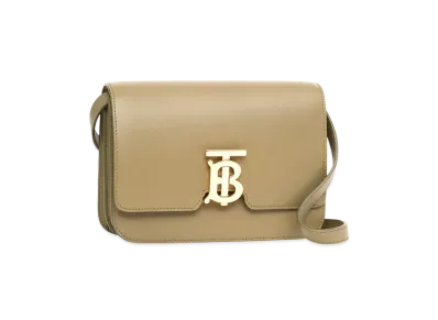 Burberry Small Leather TB Bag "Dark Fern Green"