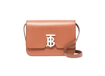 Burberry Small Leather TB Bag "Malt Brown"