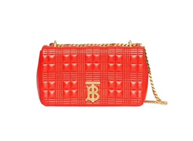Burberry Small Quilted Lambskin Lola Bag "Bright Red"