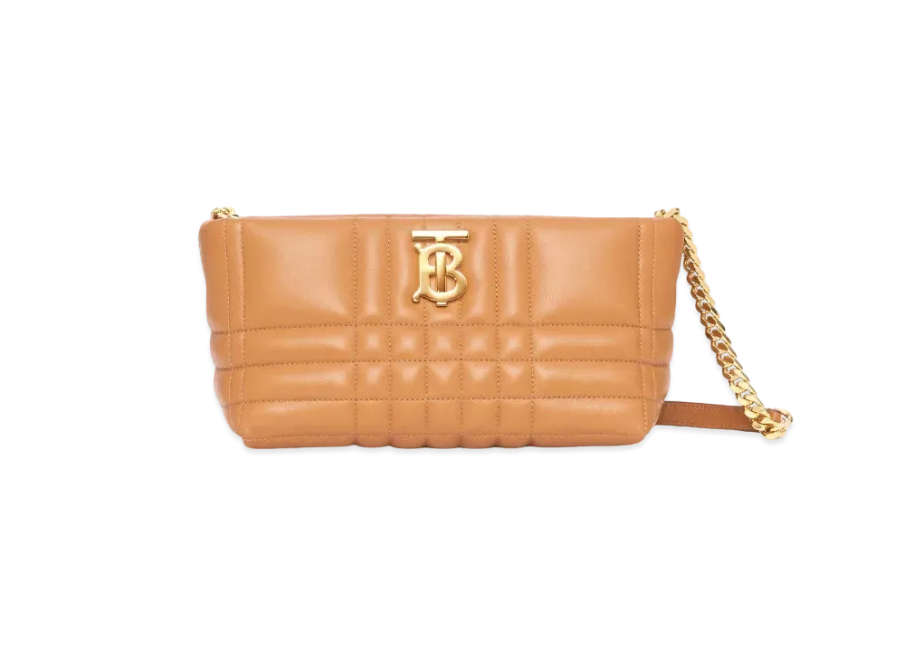 Burberry Small Quilted Lambskin Soft Lola Bag "Maple Brown"