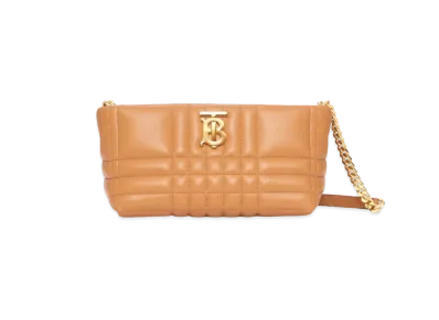 Burberry Small Quilted Lambskin Soft Lola Bag "Maple Brown"