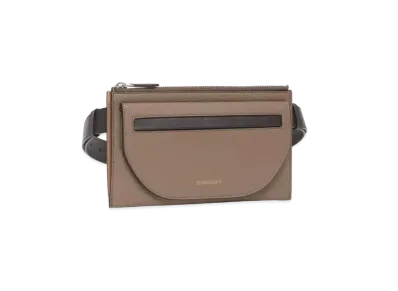 Burberry Two-tone Leather Olympia Belt Bag "Light Acorn/Tan"