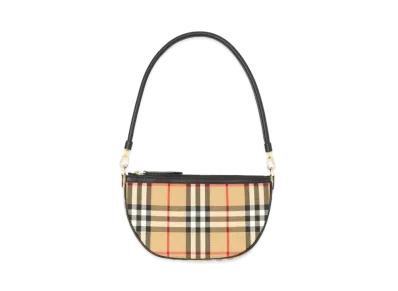 Burberry Vintage Check Cotton Olympia Pouch Archive "Beige"