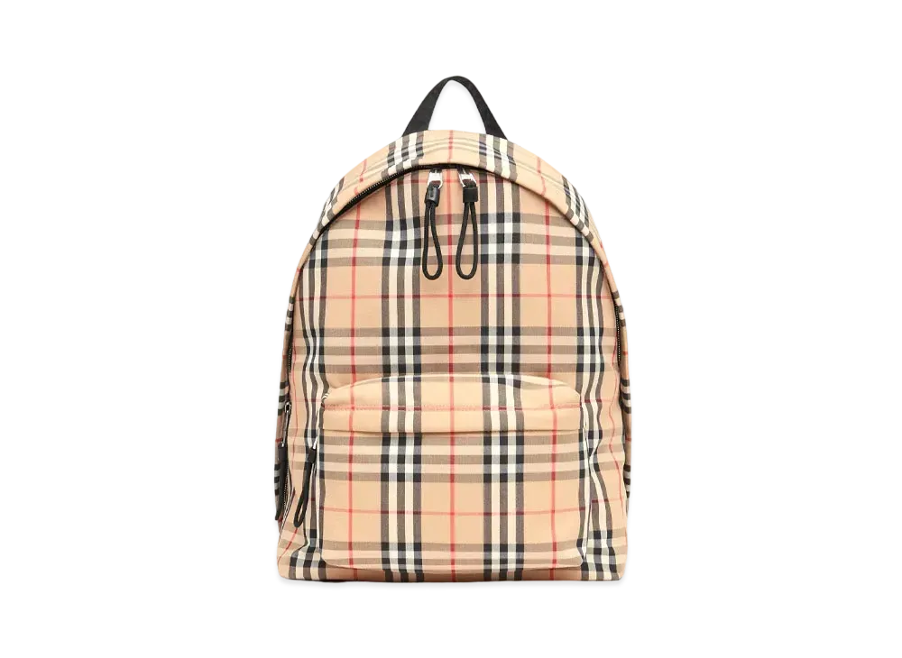 Burberry Vintage Check Nylon Backpack "Archive Beige"