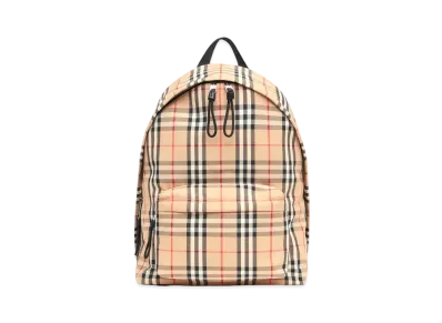 Burberry Vintage Check Nylon Backpack "Archive Beige"