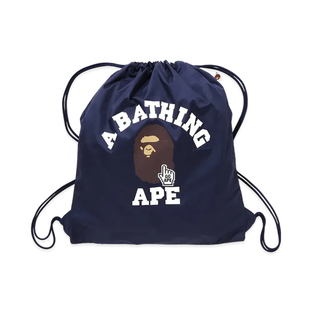 A BATHING APE Go Ape Pointer College Knapsack "Navy"
