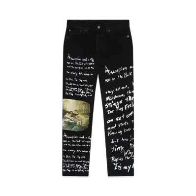 DENIM TEARS The Frog & Scorpion Fable Denim Pant "Black"