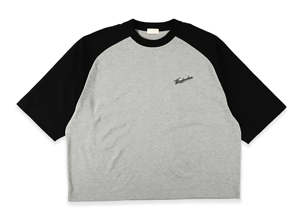 WIND AND SEA Oversized Raglan S/S Tee "Gray Black"