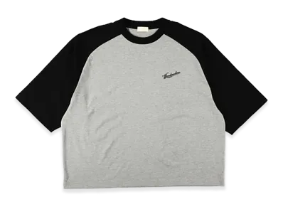 WIND AND SEA Oversized Raglan S/S Tee "Gray Black"