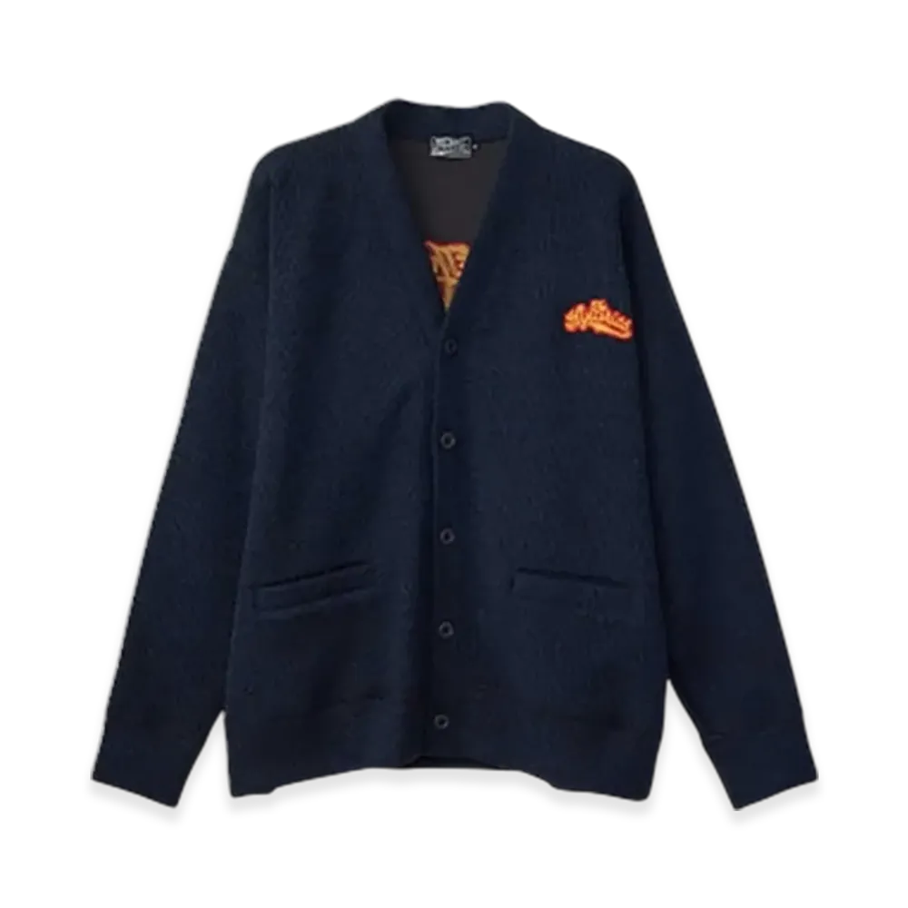 HYSTERIC GLAMOUR The Hysterics Embroidered Cardigan "Navy"