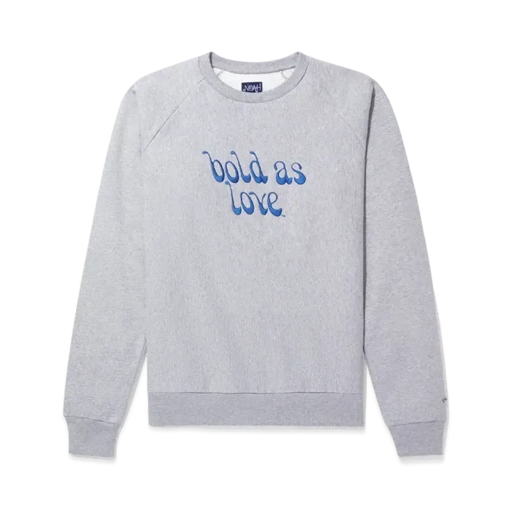 Noah x Jimi Hendrix Bold as Love Crewneck "Gray"