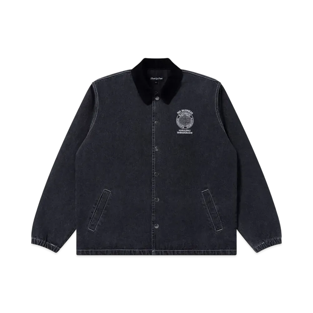 BlackEyePatch Big Business Flagships Denim Coach Jacket "Black"