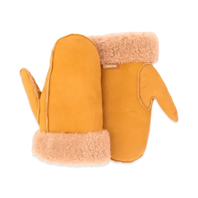MIU MIU Suede Sheep Skin Gloves "Beige/Camel"