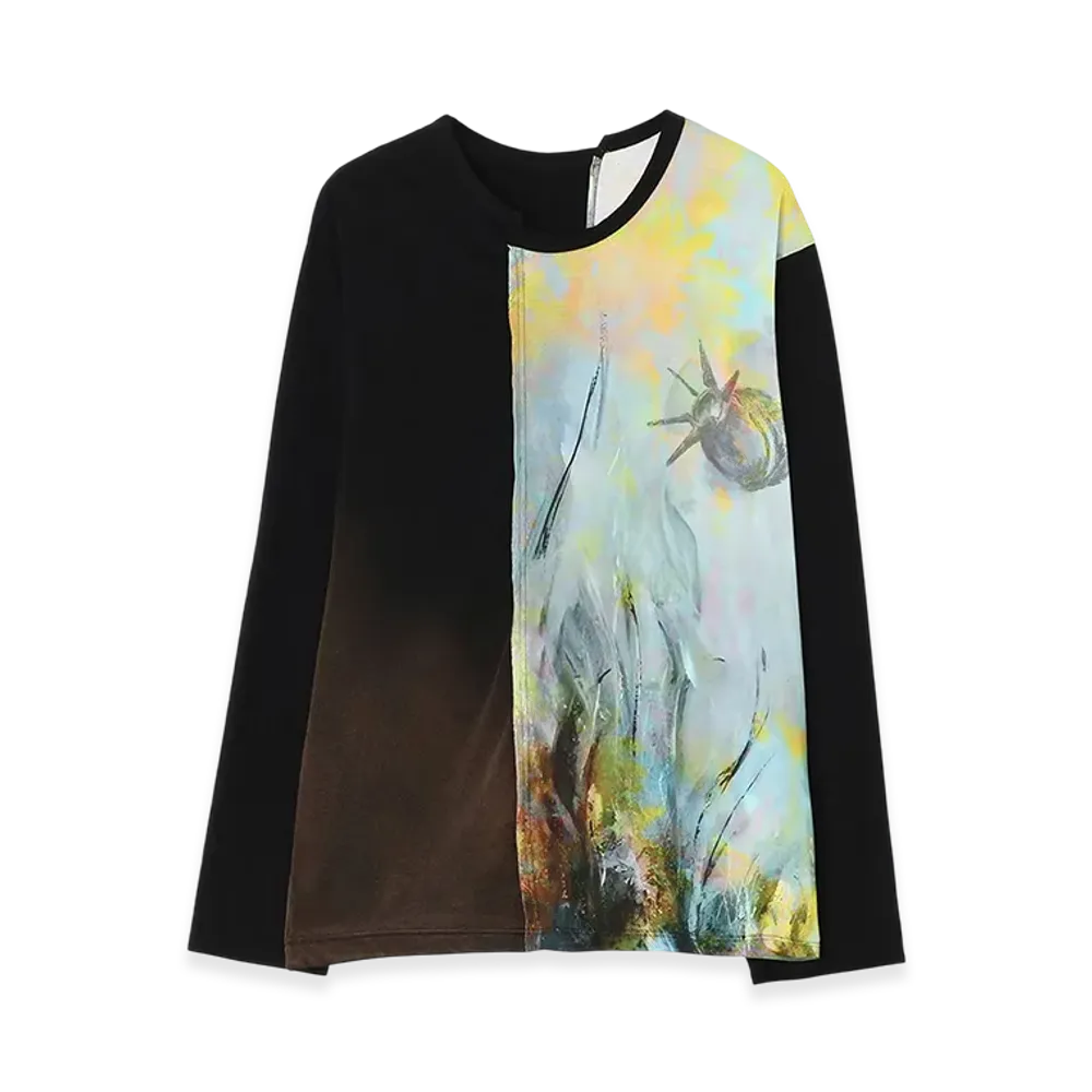 Ground Y x CHAINSAW MAN Collaborate Collection Flower And Bomb Switching T-Shirt "Yellow"