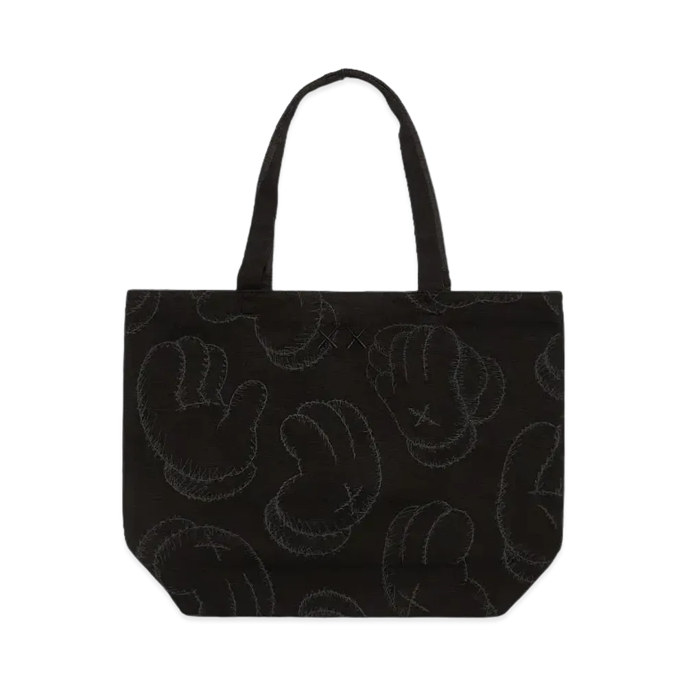 Uniqlo KAWS Hands Tote Bag "Black"