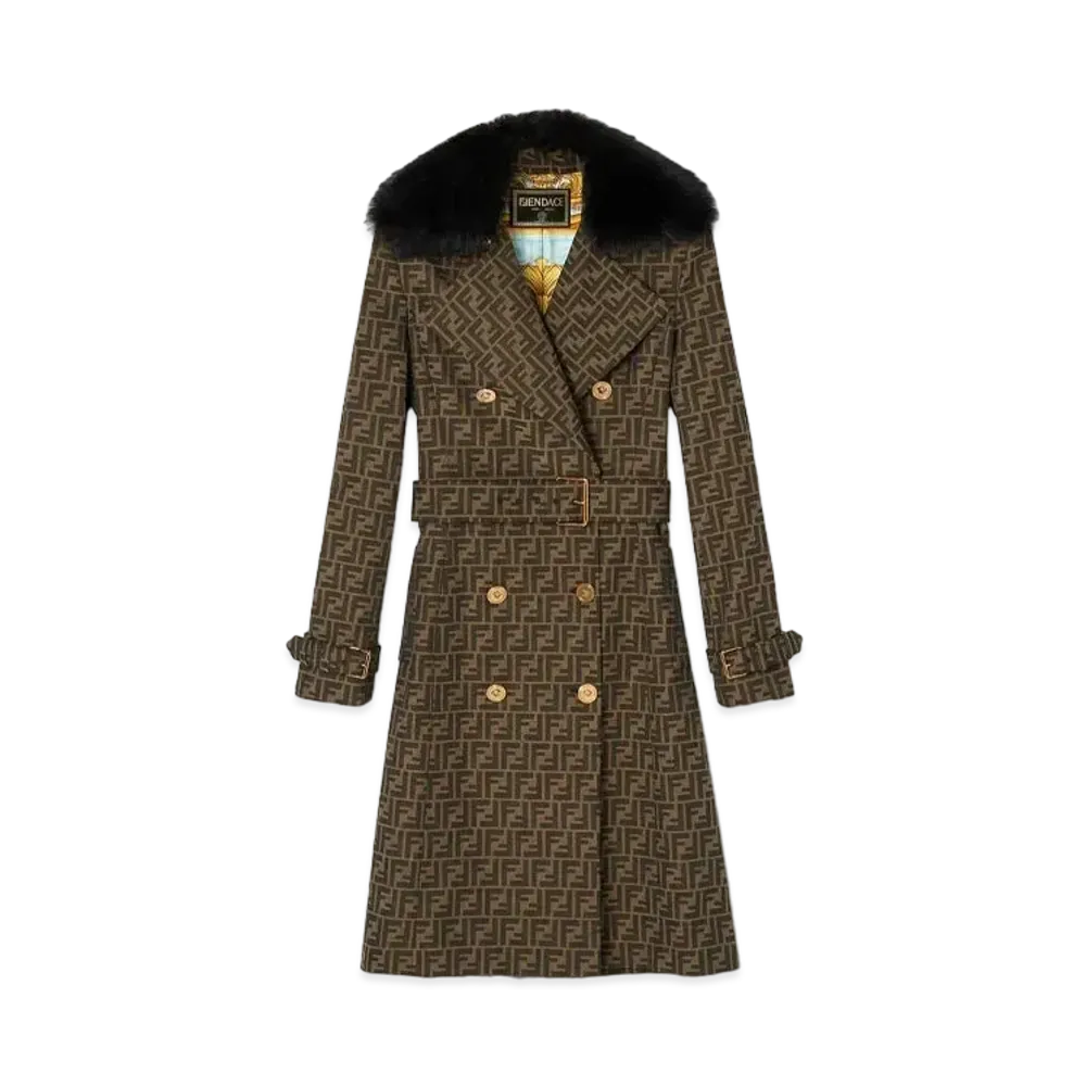 FENDI x Versace Fendace FF Trench Coat "Brown"