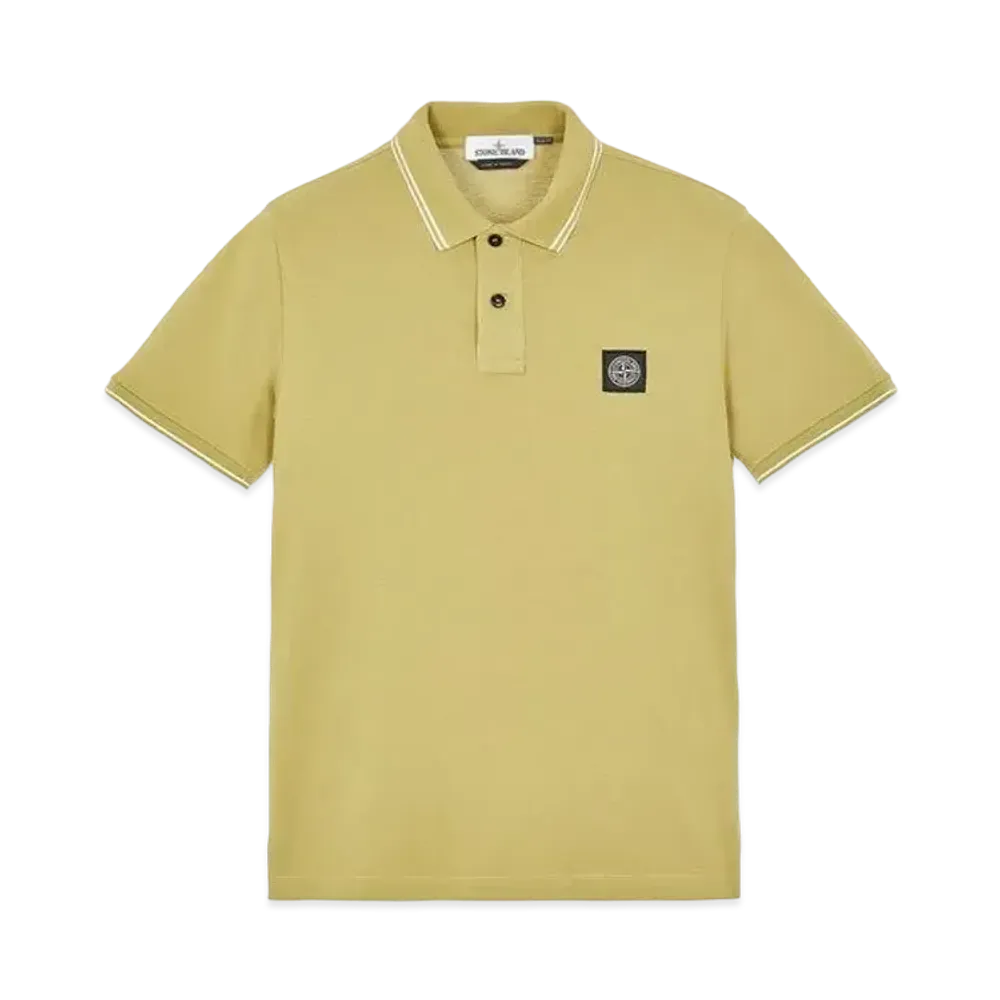 Stone Island 22S18 STRETCH COTTON PIQUE_SLIM FIT "Dark Beige"