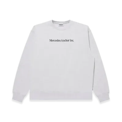 Mercedes Anchor inc. One Line Logo Crew Sweat "Ash"