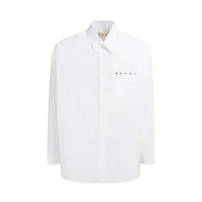 Marni Made Of Organic Poplin Shirt "Ivory"