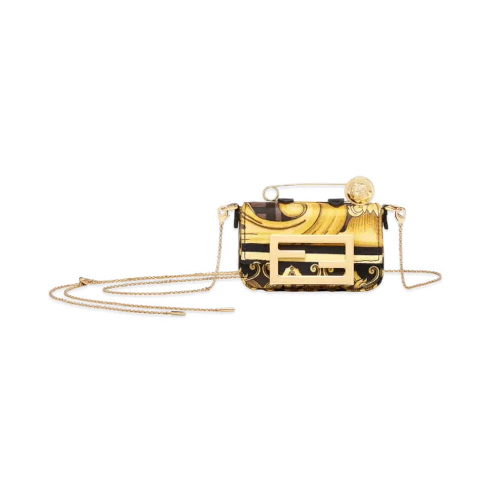 FENDI x Versace Fendace Black Leather Charm "Black"