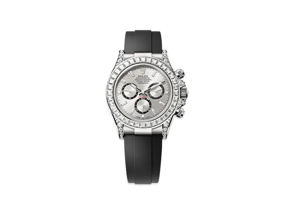 ROLEX Cosmograph Daytona 40mm White Gold Diamond 126539TBR "Steel"