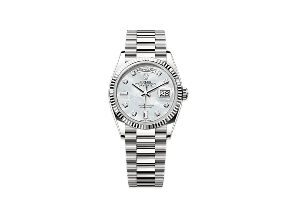 ROLEX Day-Date 36 White Gold "White"