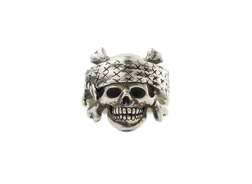 Saint Mxxxxxx x BOUNTY HUNTER BH Ring Skull "Silver"