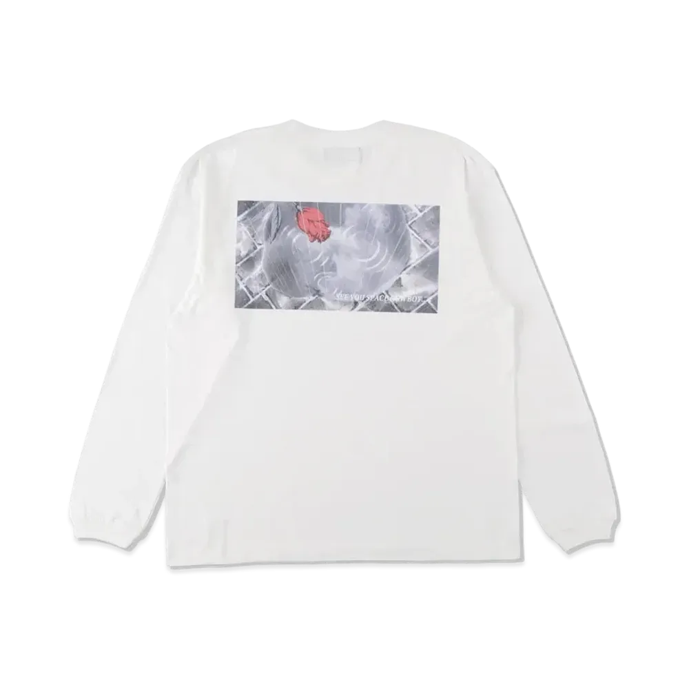 WIND AND SEA X COWBOY BEBOP (MESSAGE) L/S TEE "White"