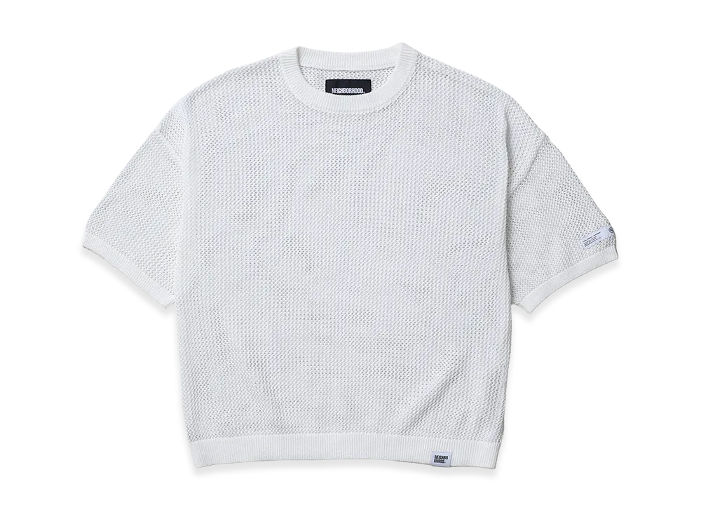NEIGHBORHOOD Mesh Knit SS "White"