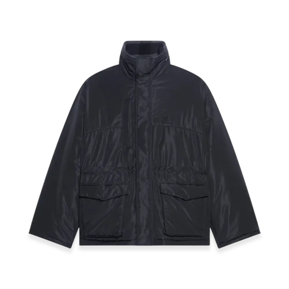 BALENCIAGA Reversible Parka Buffalo Check "Grey Black"